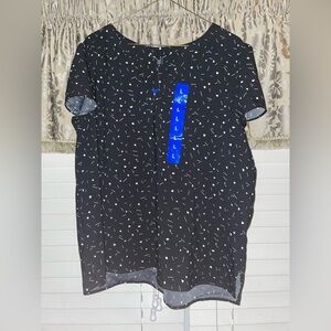 Hilary Radley blouse in black size L